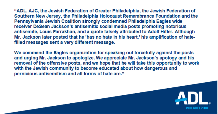 Eagles Receiver DeSean Jackson Apologizes for Anti-Semitic Posts