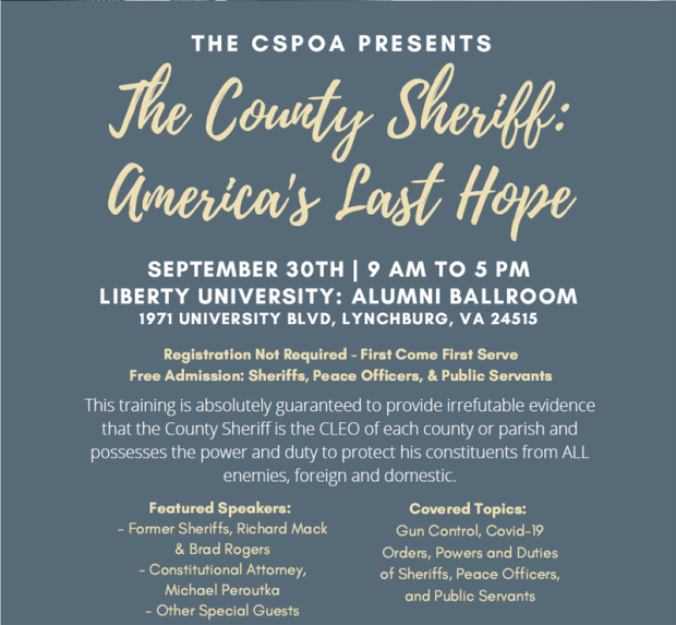The Constitutional Sheriffs and Peace Officers Association (CSPOA) and ...